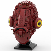 Admiral Ackbar Head - Helmet Collection Style Building Block Model